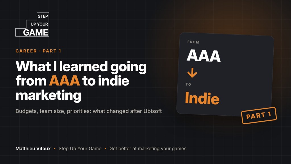 WHAT I LEARNED GOING FROM AAA TO INDIE MARKETING (PART&nbsp;1)